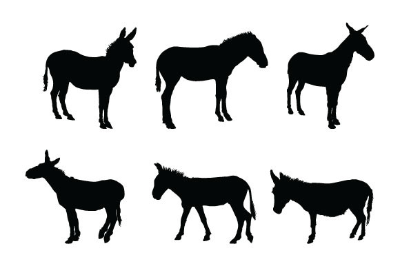 Donkey Vector Graphic Design Graphic by chinc1931 · Creative Fabrica