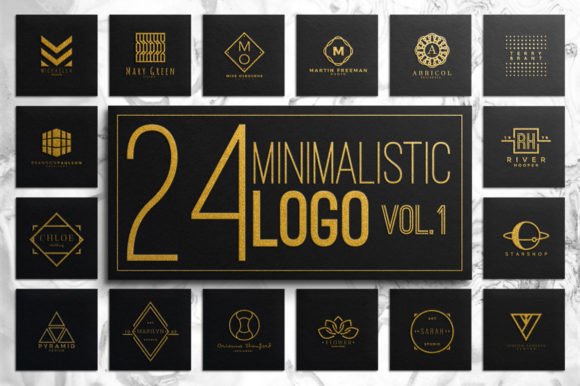 Cosmic Vibes Pre-Made Logo Designs. Gold Graphic by Olya.Creative ·  Creative Fabrica