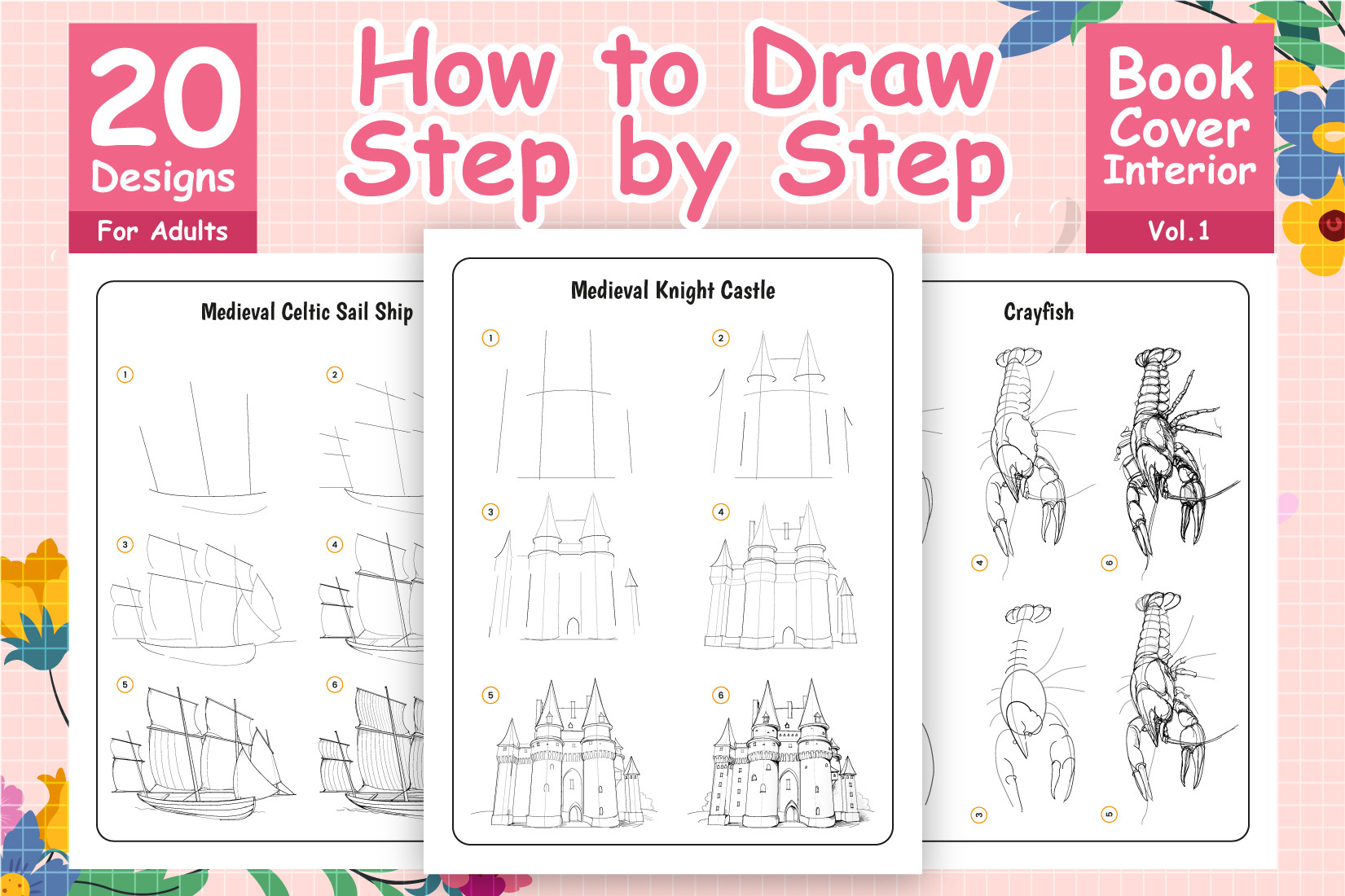 How to Draw Step by Step Pages for Adult Graphic by PixelOriel