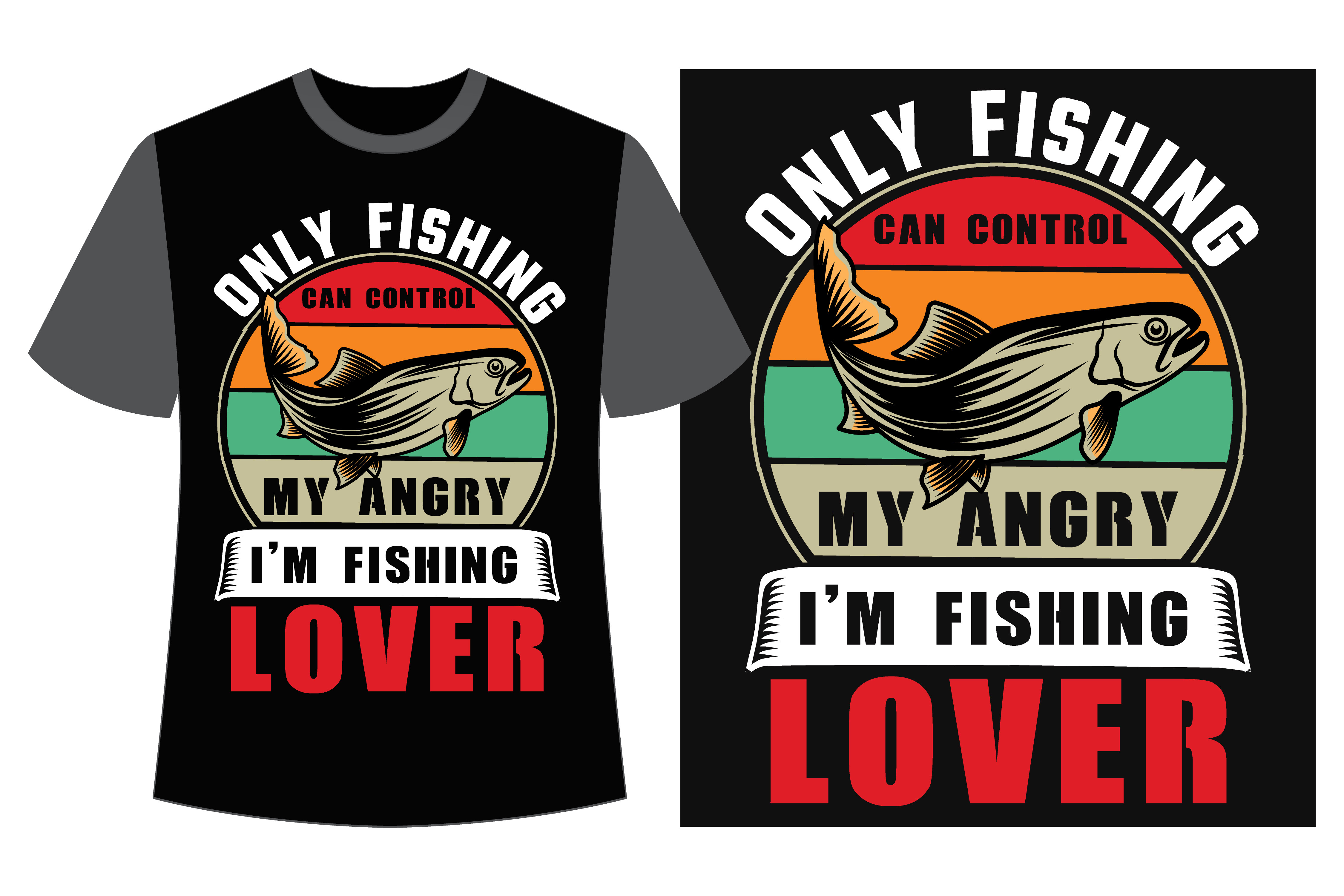 Only Fishing Can Control Can My Angry I Graphic by amazinart