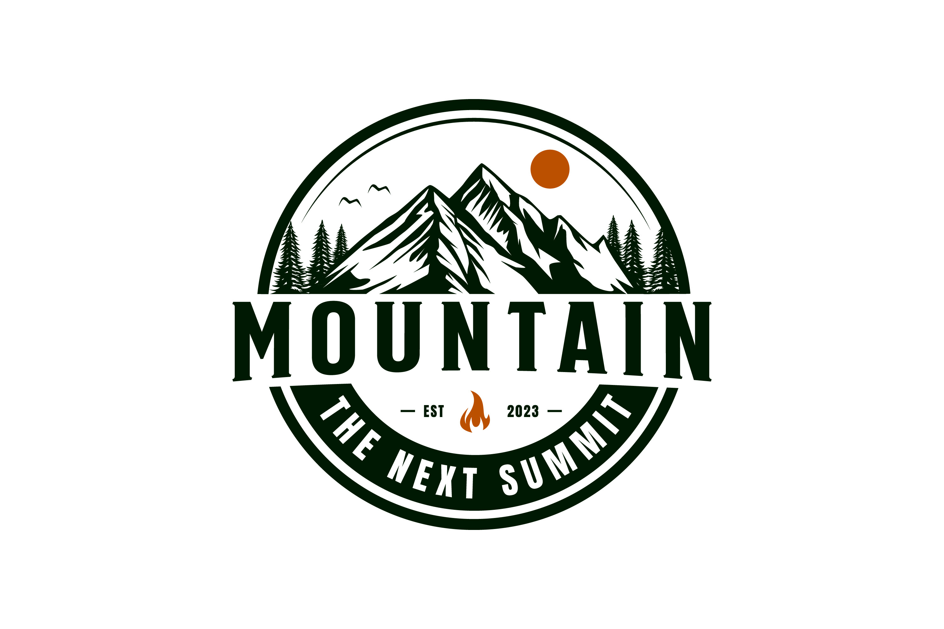 Mountain Logo Design Vector Illustration Graphic by kidsidestudio ...