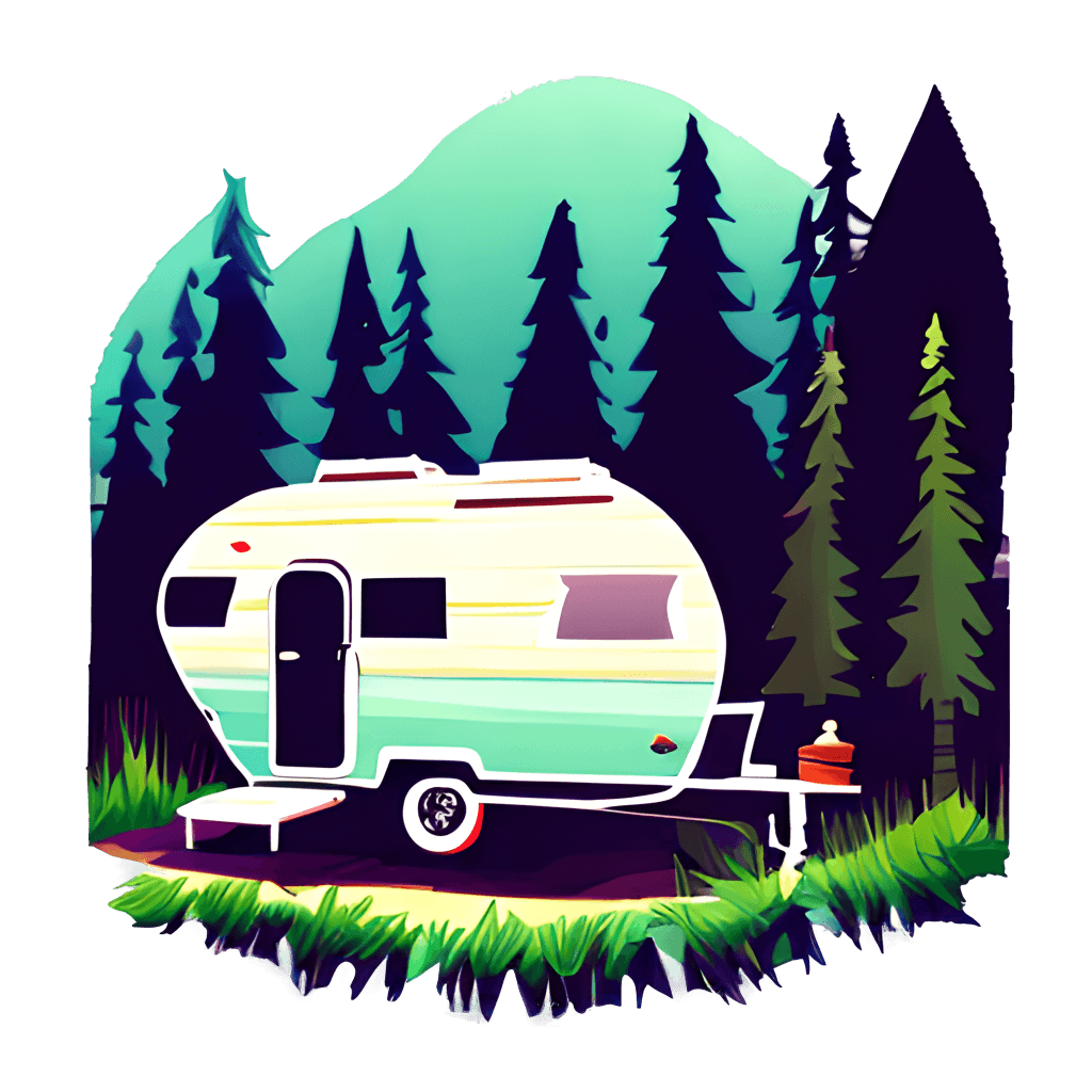 Air Stream Camper Illustration · Creative Fabrica
