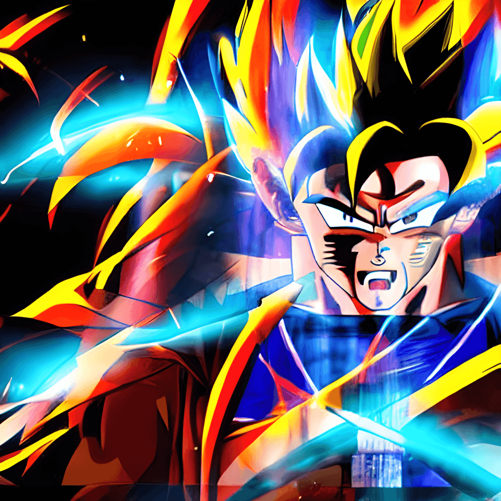 Download Colorful Classic Goku DBZ 4K Wallpaper