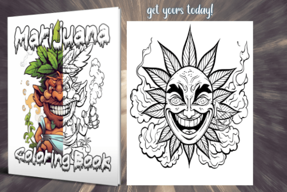 Stoner Coloring Book Pages You Stock Vector (Royalty Free) 1804858300