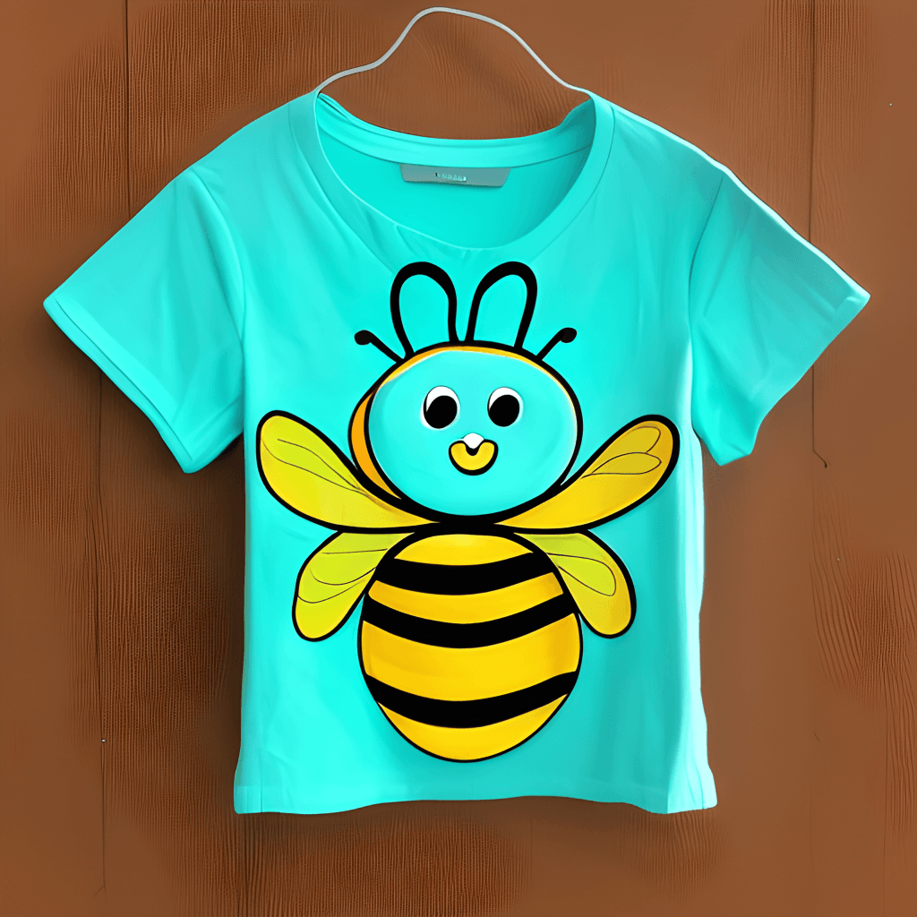 Cute Cartoon Bee in Clothing · Creative Fabrica