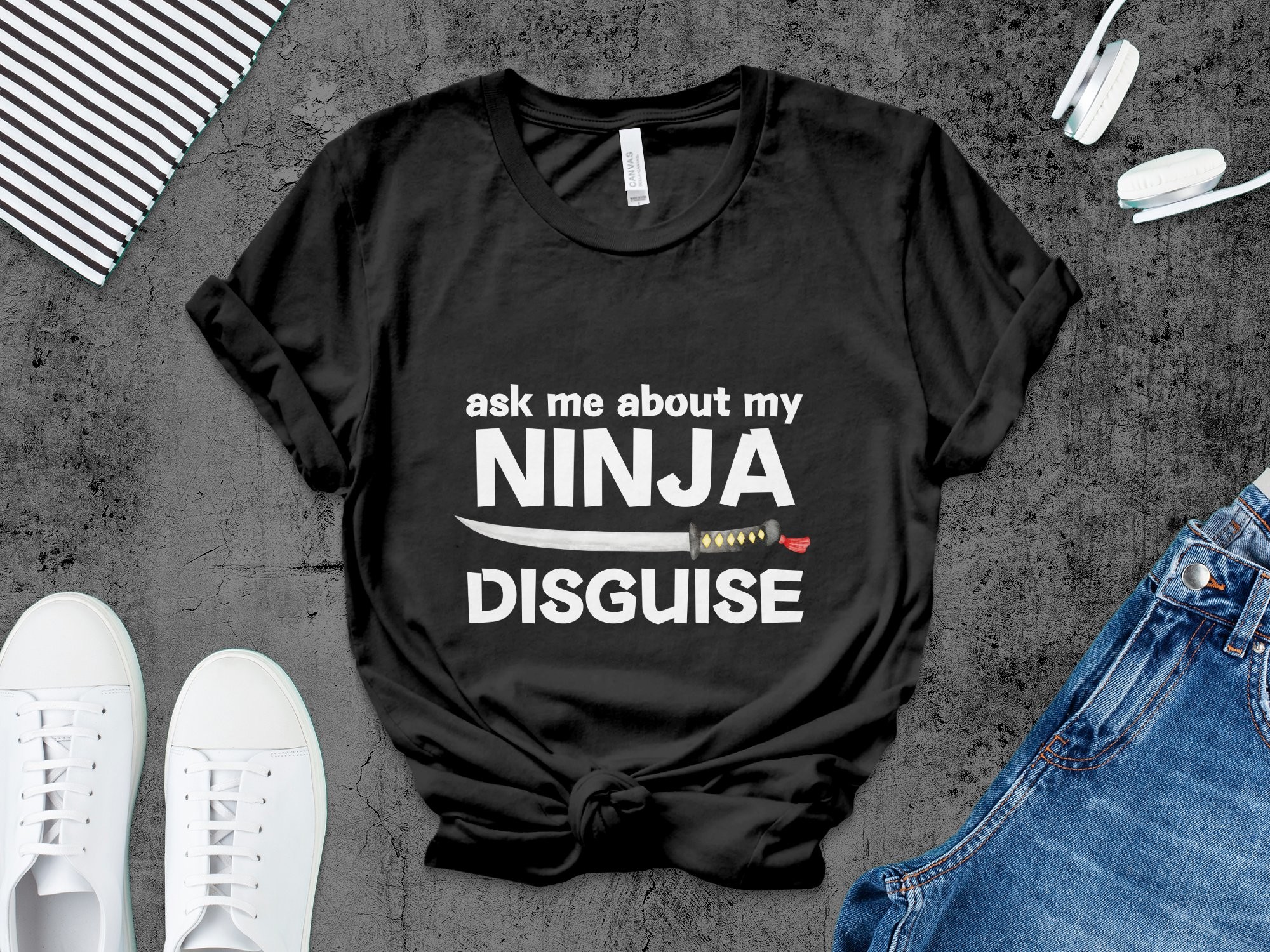 Ask Me About My Ninja Disguise PNG SVG Graphic by WyldTribe · Creative ...