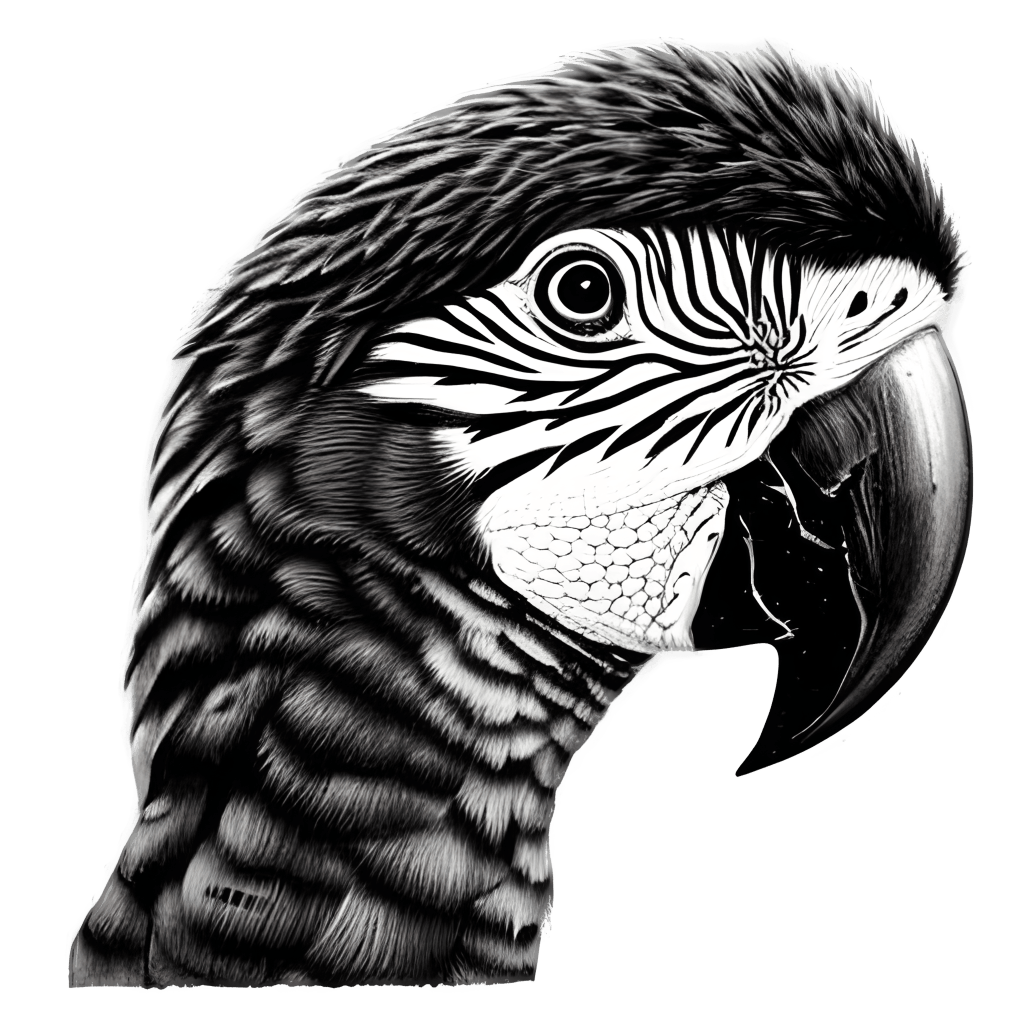Parrot Line Art · Creative Fabrica