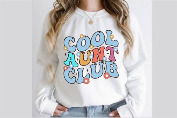 Cool Aunt Club Retro SVG Design Graphic by Creative Design · Creative ...