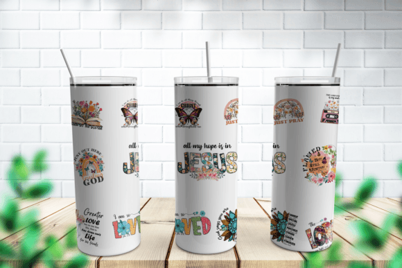 Christian Collage Tumbler Wrap Graphic by b5creations · Creative Fabrica