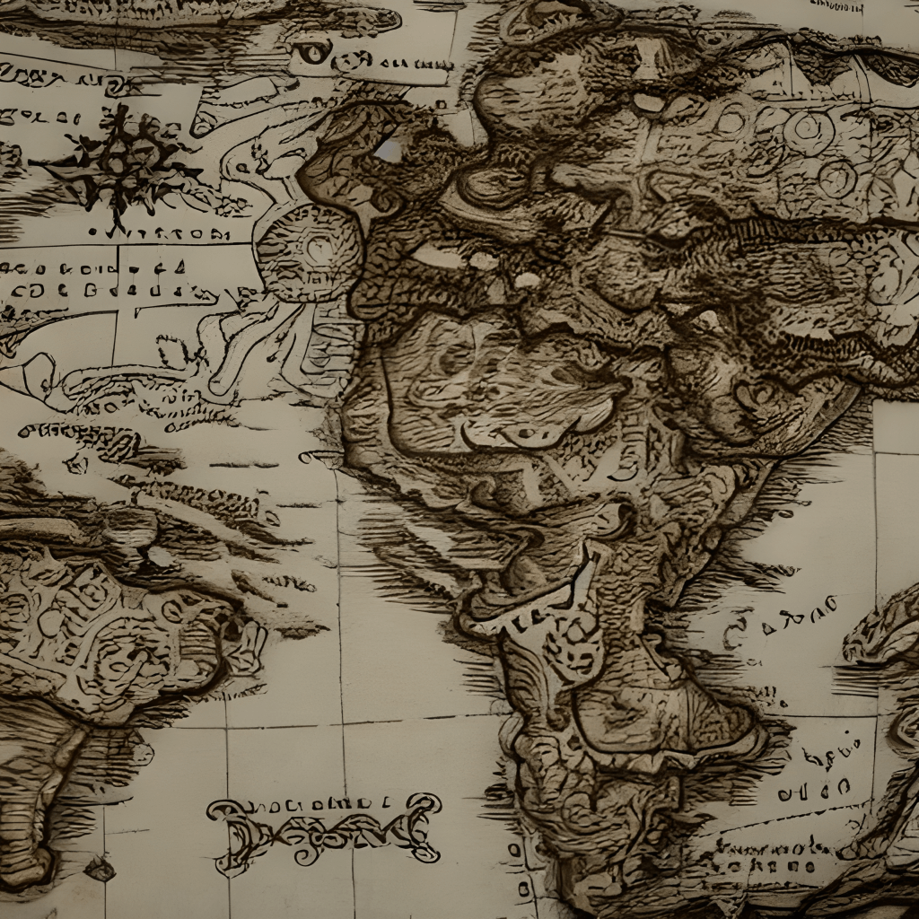 Vintage Pirate Map of Tortuga · Creative Fabrica