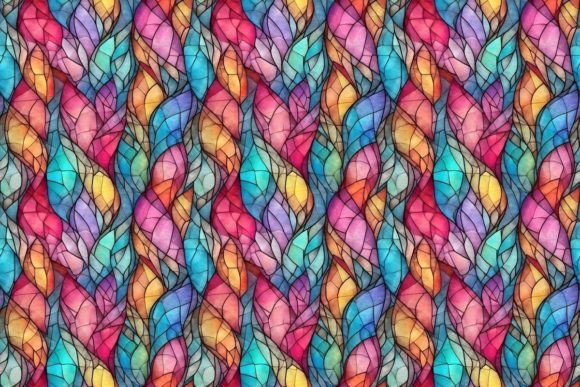 Seamless Stained Glass Patterns Graphic by Alavays · Creative Fabrica
