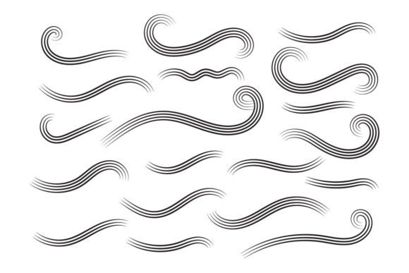 Swoosh & Swirl Svg Bundle Graphic by MeshaArts · Creative Fabrica