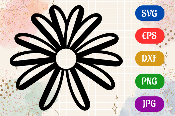 Daisies | SVG EPS DXF PNG JPG Silhouette Graphic by Creative Oasis ...