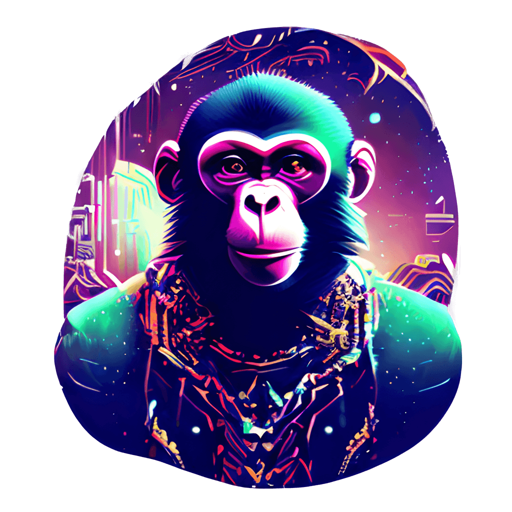 Cyberpunk Monkey Graphic · Creative Fabrica