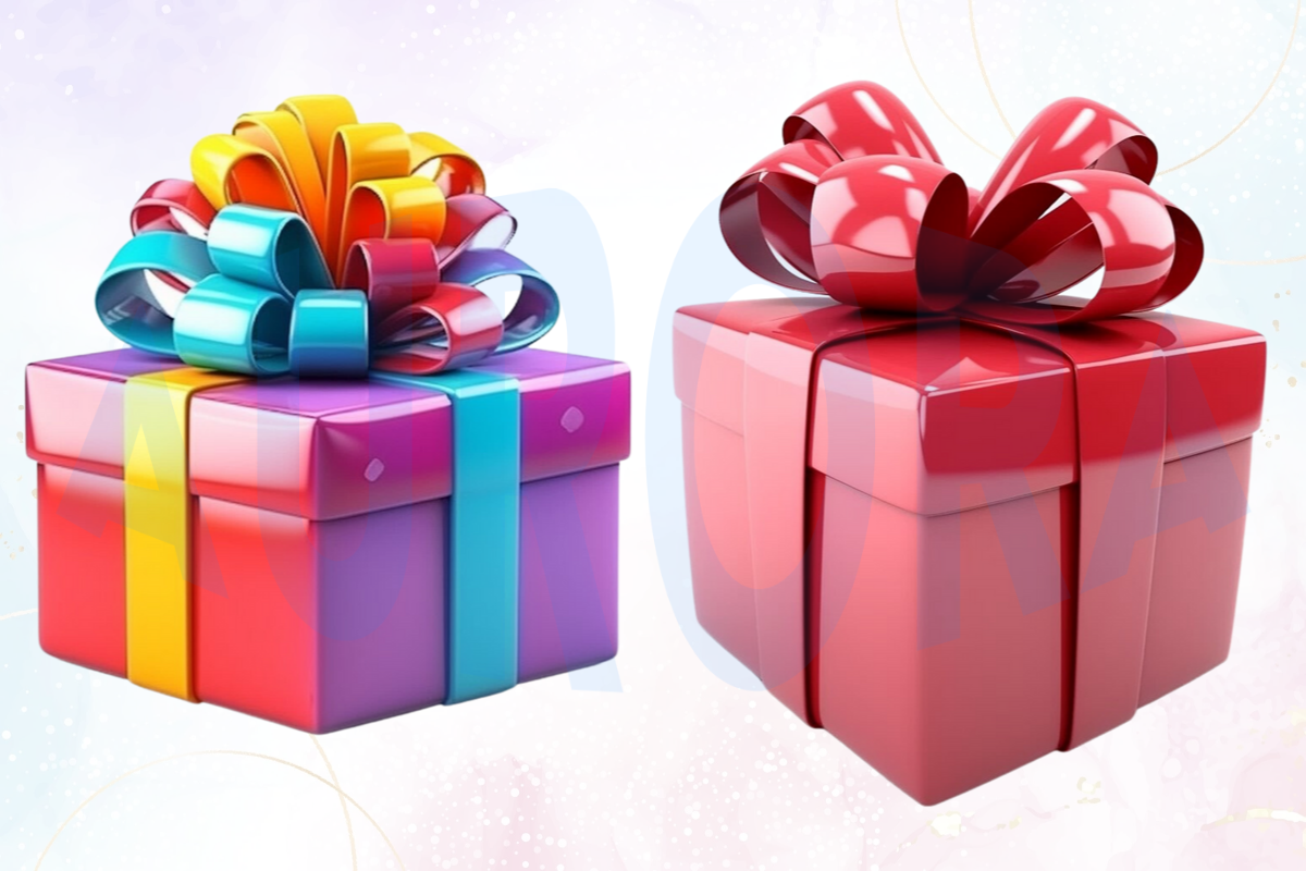 Gift Box: 3D Shiny Colorful Graphics Set Graphic by Pro Aurora Designs ...