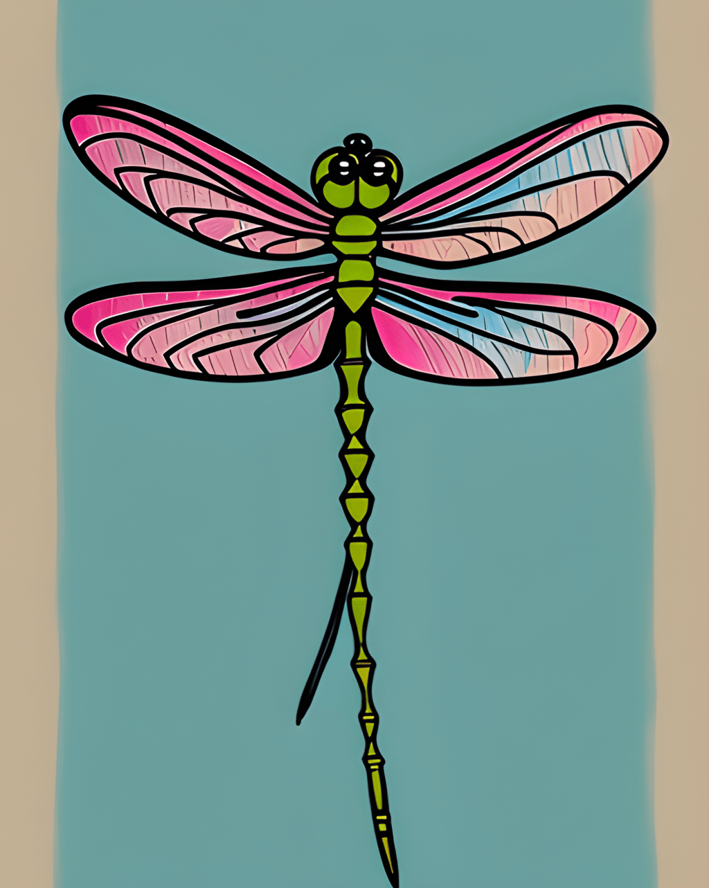 Dragonfly Ink Graphic · Creative Fabrica