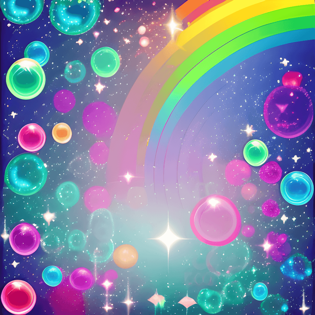 Fantasy Rainbow Background Vector · Creative Fabrica