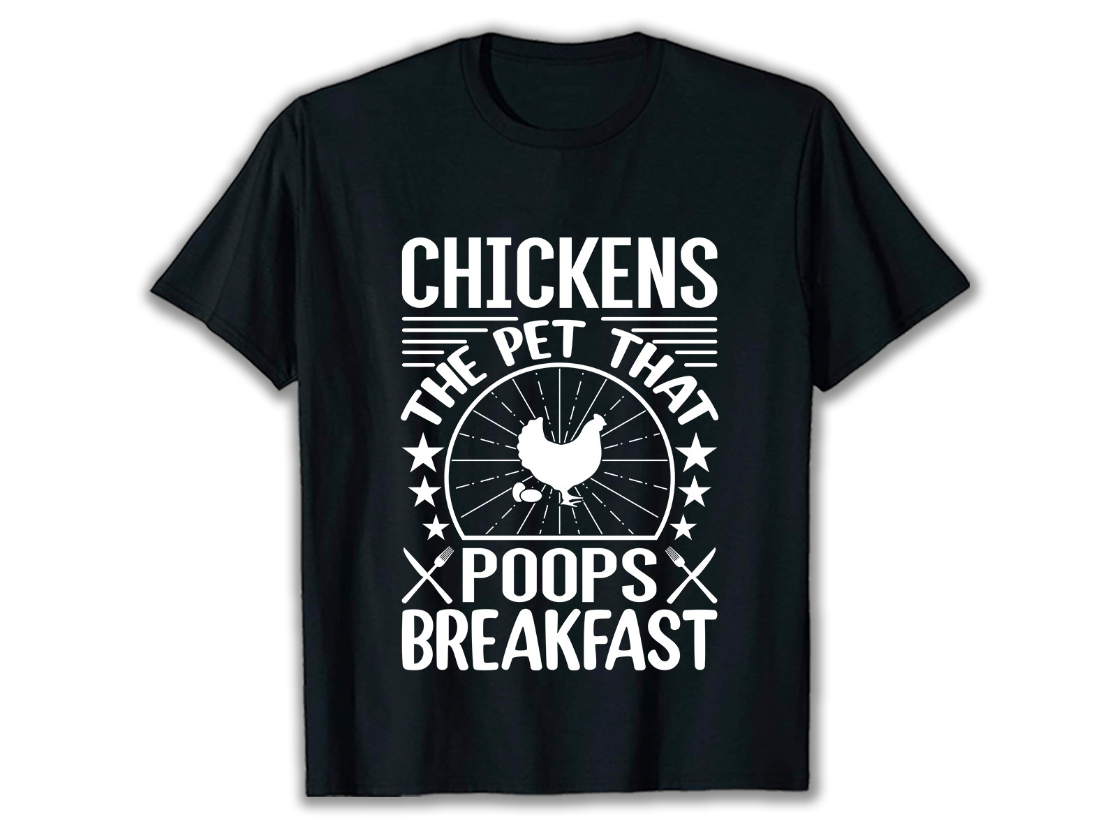 Chickens the Pets That Poop Breakfast Graphic by Vector.Art ...