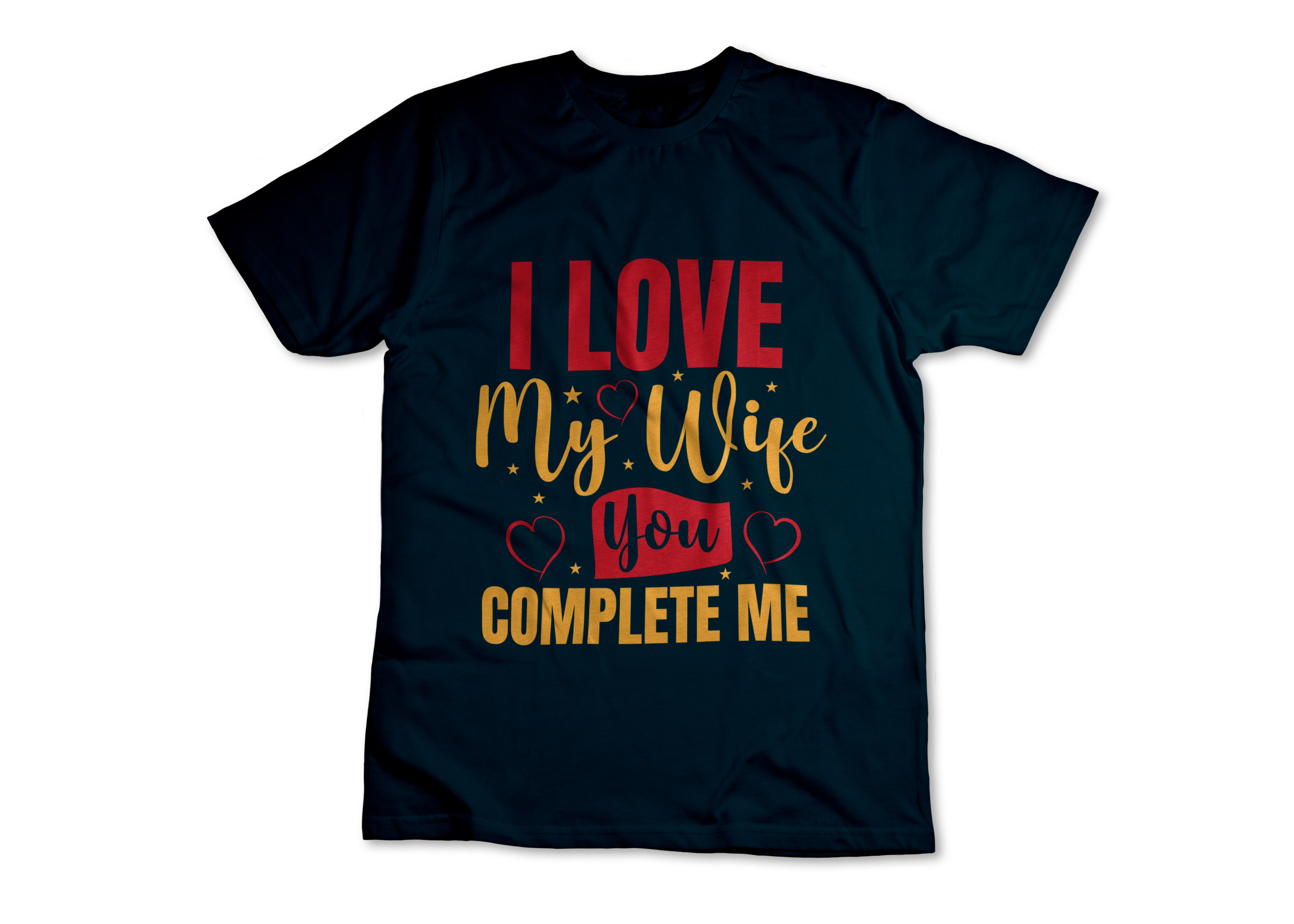Husband Love's Wife T Shirt Design Graphic by omarmolla245 · Creative ...