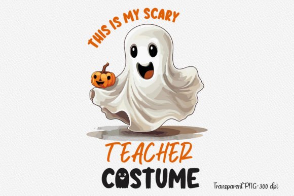Halloween Teacher, Scary Teacher Costume Gráfico por sumim3934 · Creative  Fabrica