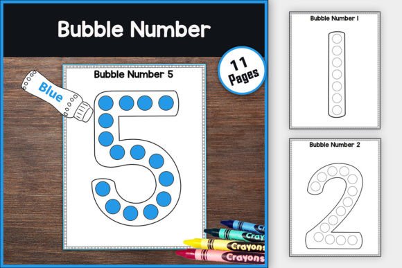bubble numbers 1 10