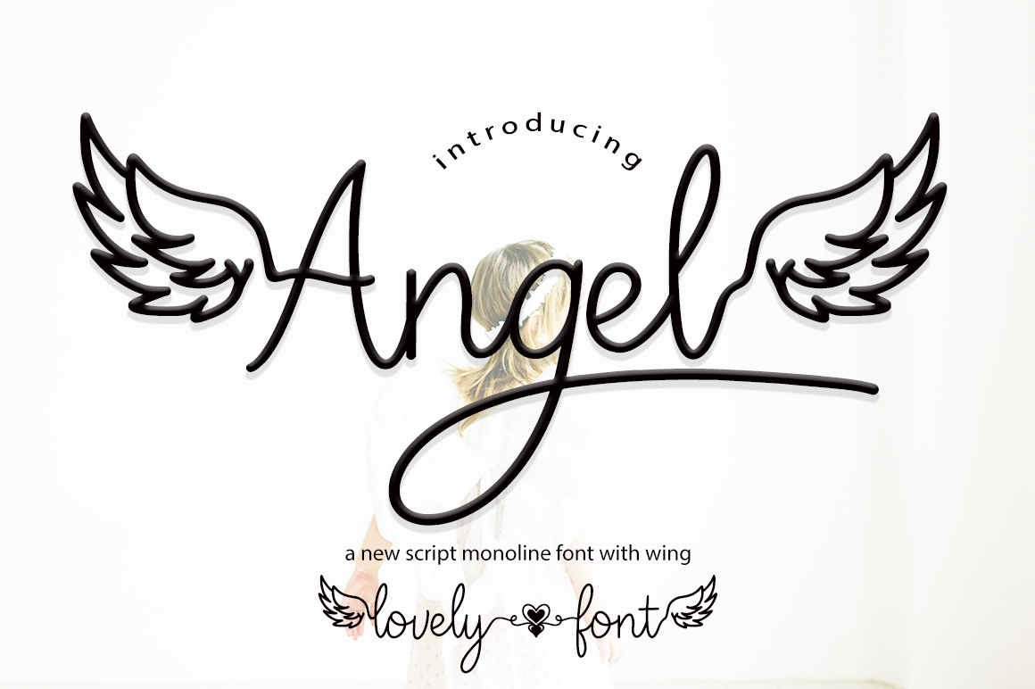 Los Angeles Script  Lettering, Angel, Typography design
