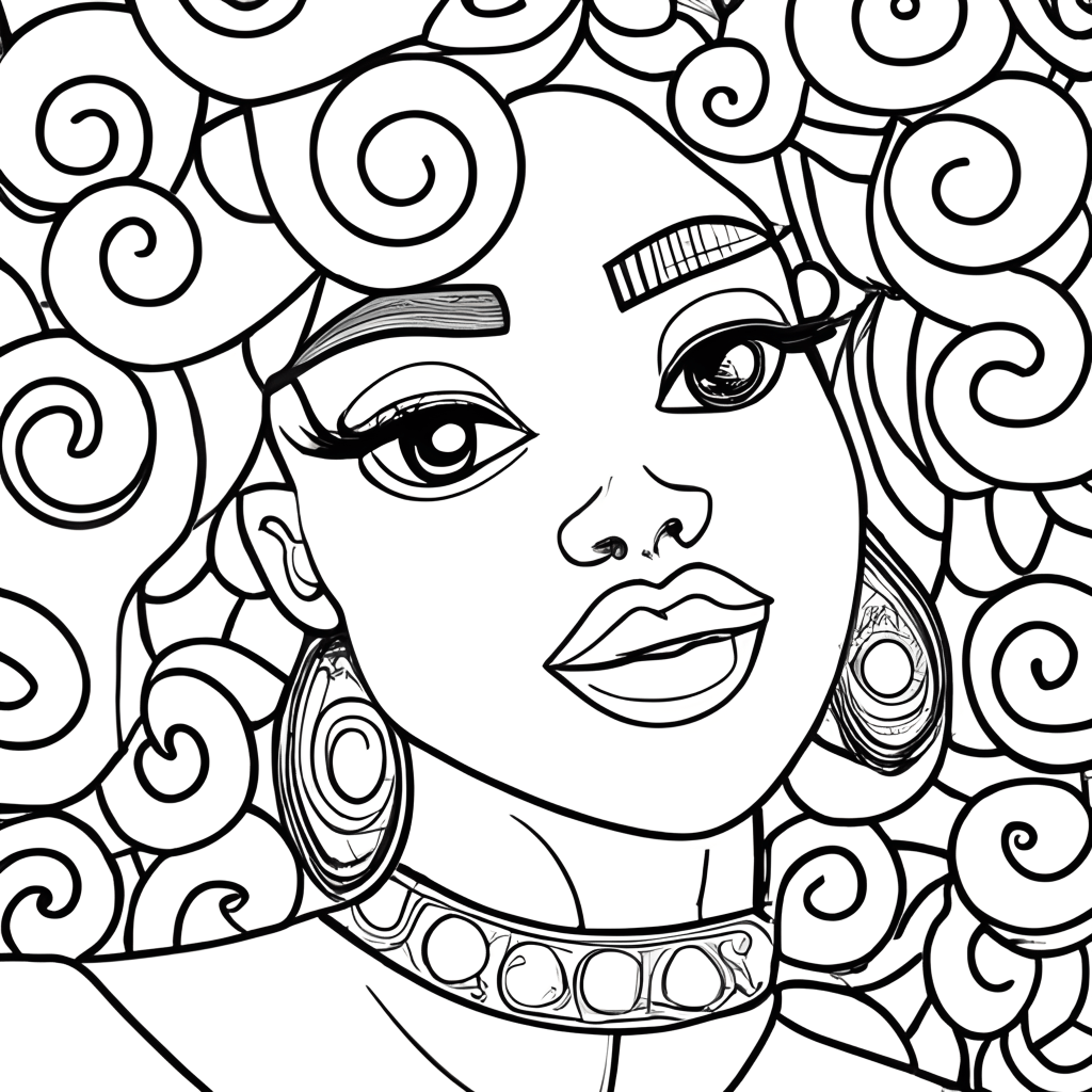 Create an Illustrativestyle Coloring Page Without Using Colors ...