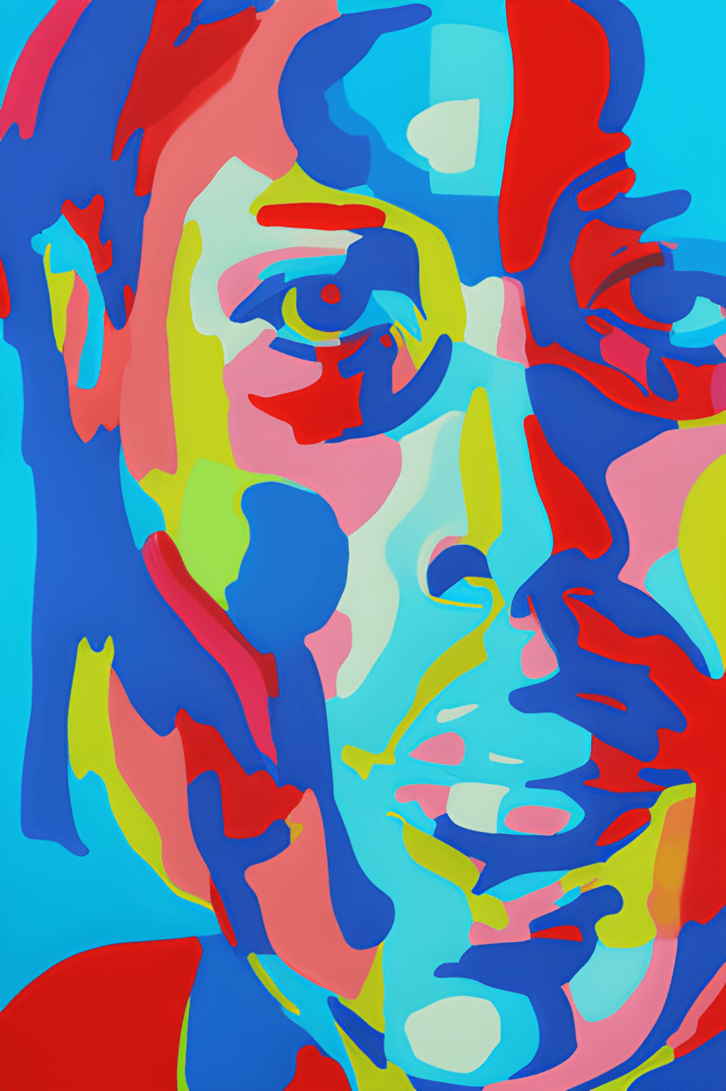 Anthony Kiedis Colorful Abstract · Creative Fabrica