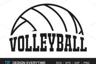 Volleyball Line Art SVG, Sports Vector Graphic by DesignEverytime ...