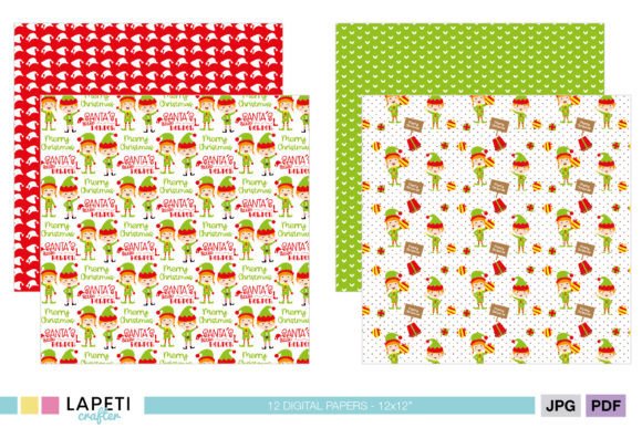 Christmas Scrapbook Paper Download Graphic by denysdigitalshop · Creative  Fabrica