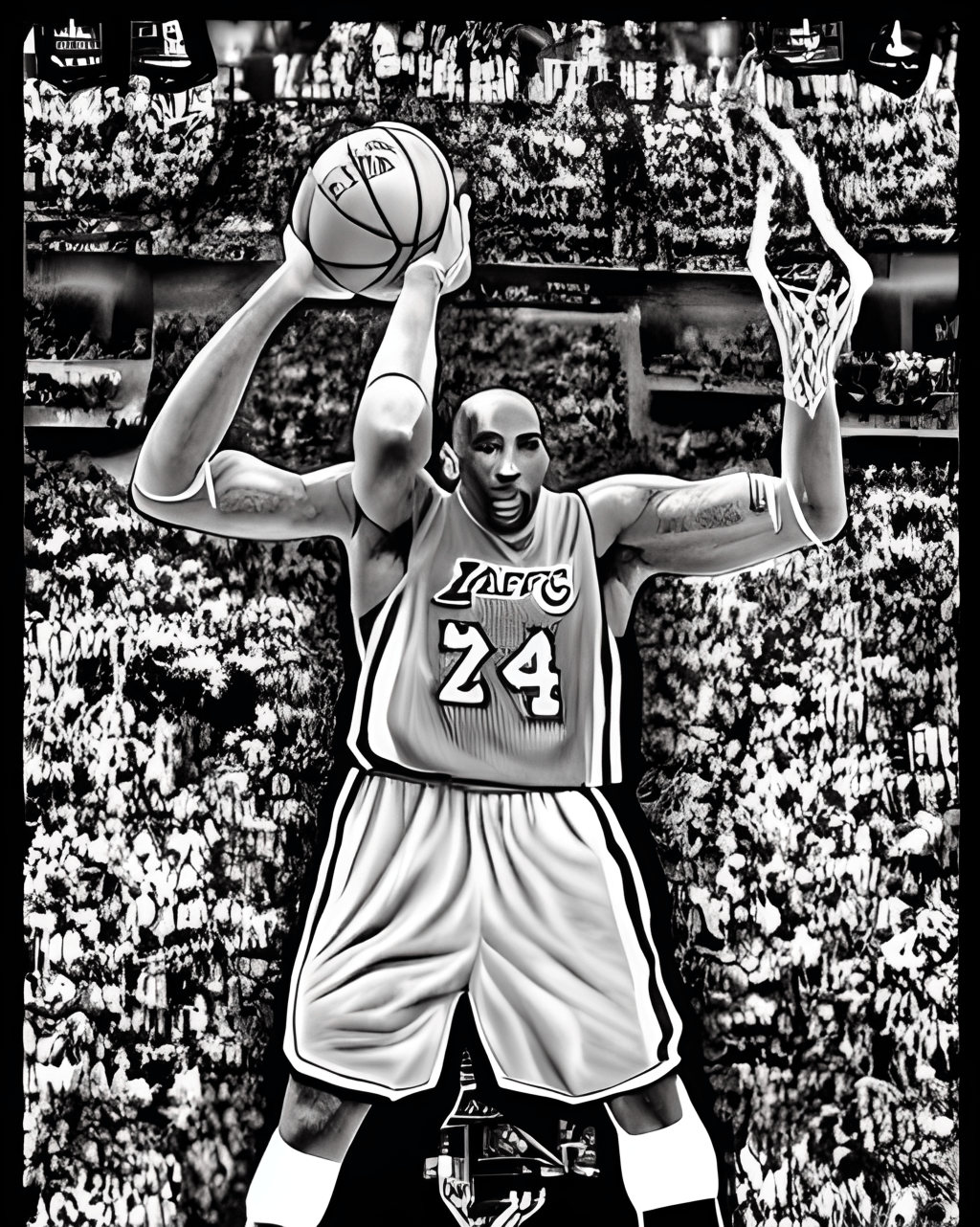 Kobe Bryant Coloring Page · Creative Fabrica