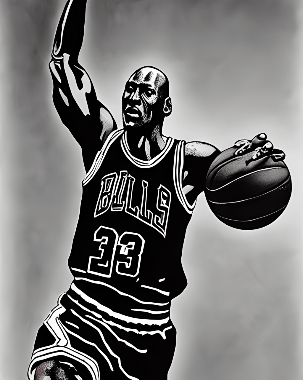 Michael Jordan Hyper Realistic Graphic · Creative Fabrica