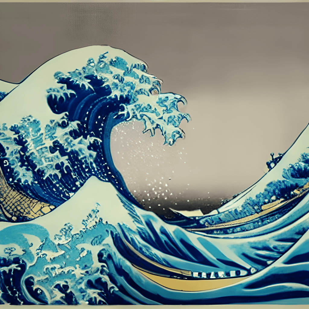 A Realistic Picture in the Style of the Wave off Kanagawa · Creative ...