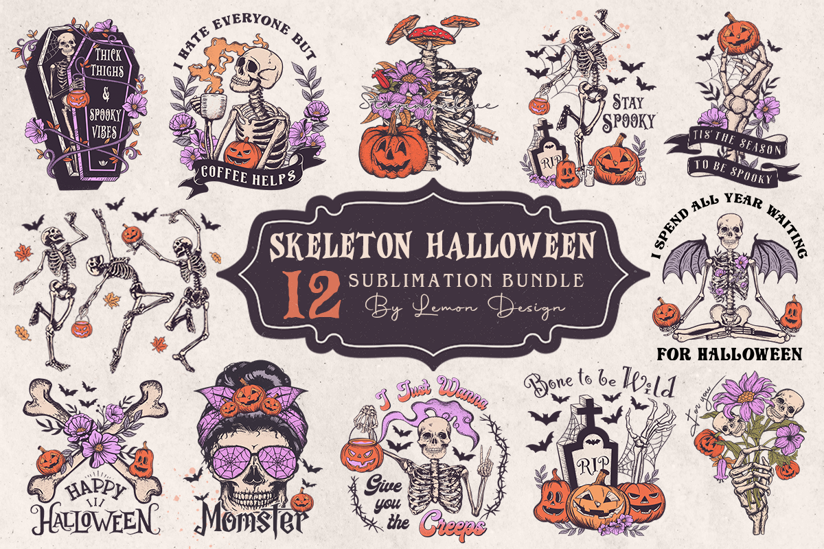 Halloween Sublimation Design Bundle Graphic by Design Club