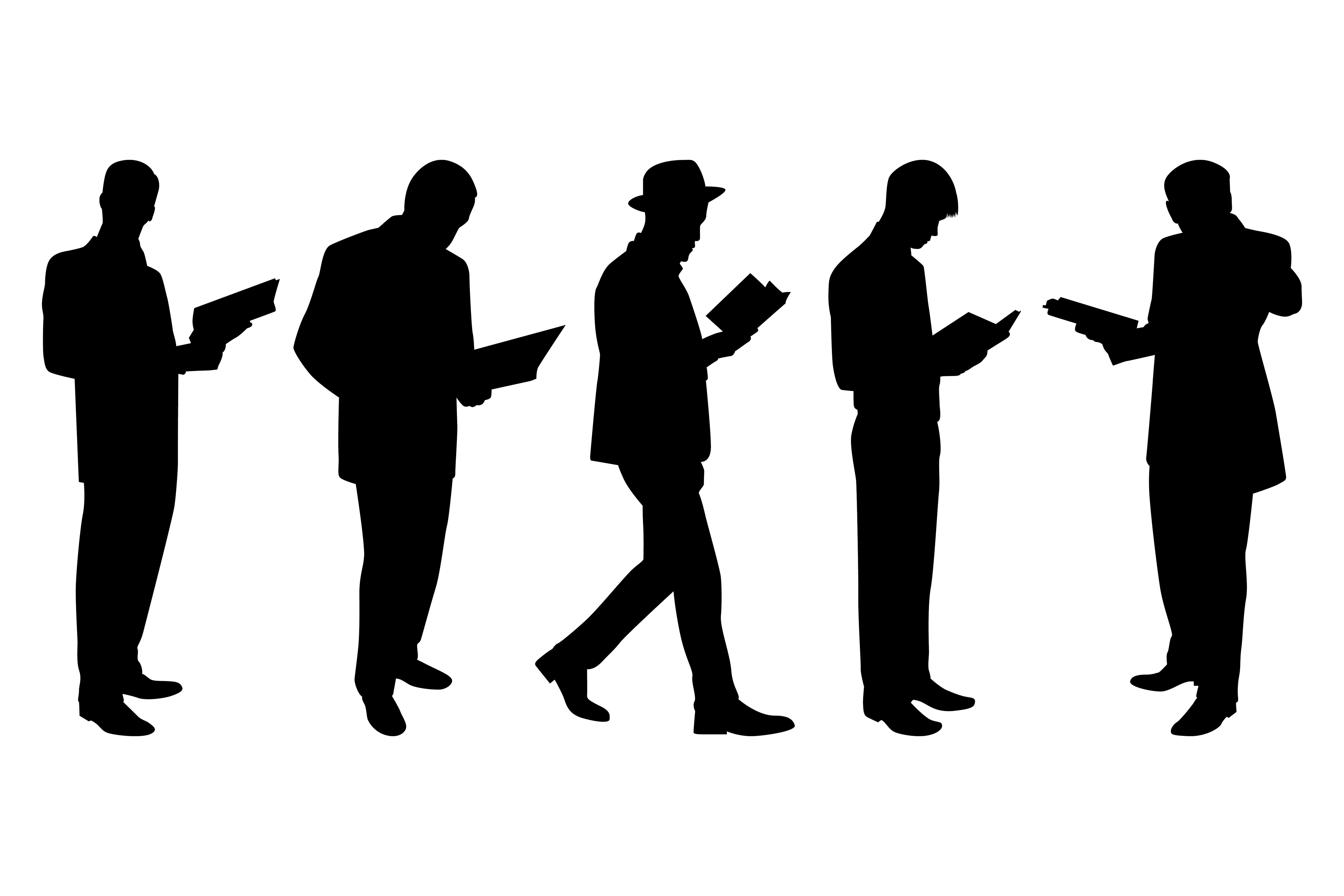 Reading Book Man Silhouettes Vector Graphic by adopik · Creative Fabrica