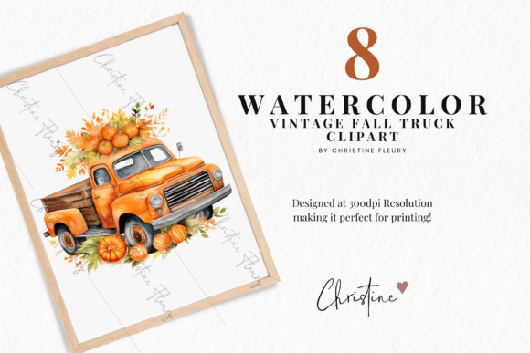 autumn watercolor workbook - Olivia's Flower Truck