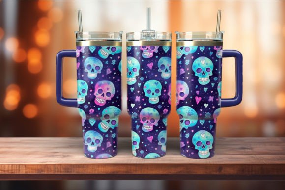 40oz Pink Stanley Checkered Tumbler Wrap Graphic by SparkyDesignsUS ·  Creative Fabrica