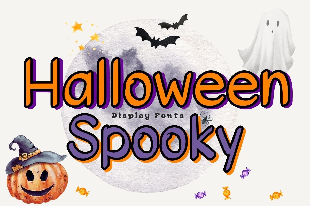 Halloween Spooky Font by charmingbear59.design · Creative Fabrica