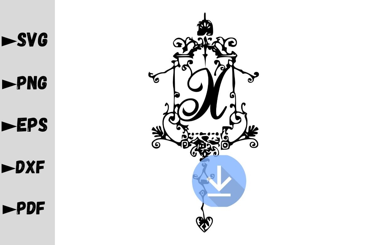 Monogram Letter X, Monogram SVG Graphic by Jada Boutique Design ...