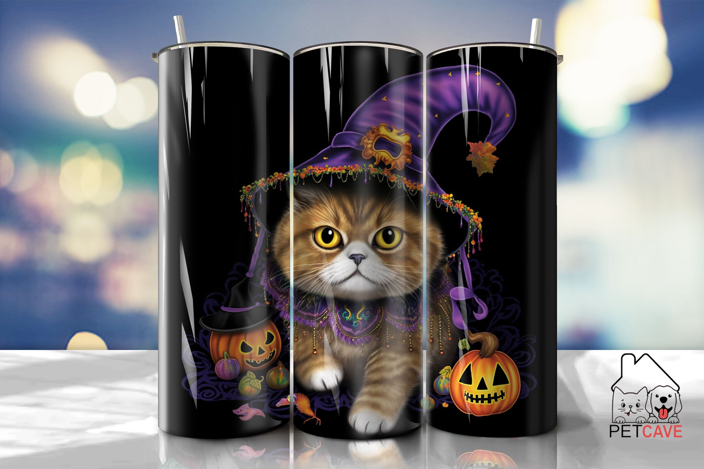 Haunting Exotic Shorthair Tumbler Wrap Graphic by Pet Cave · Creative ...