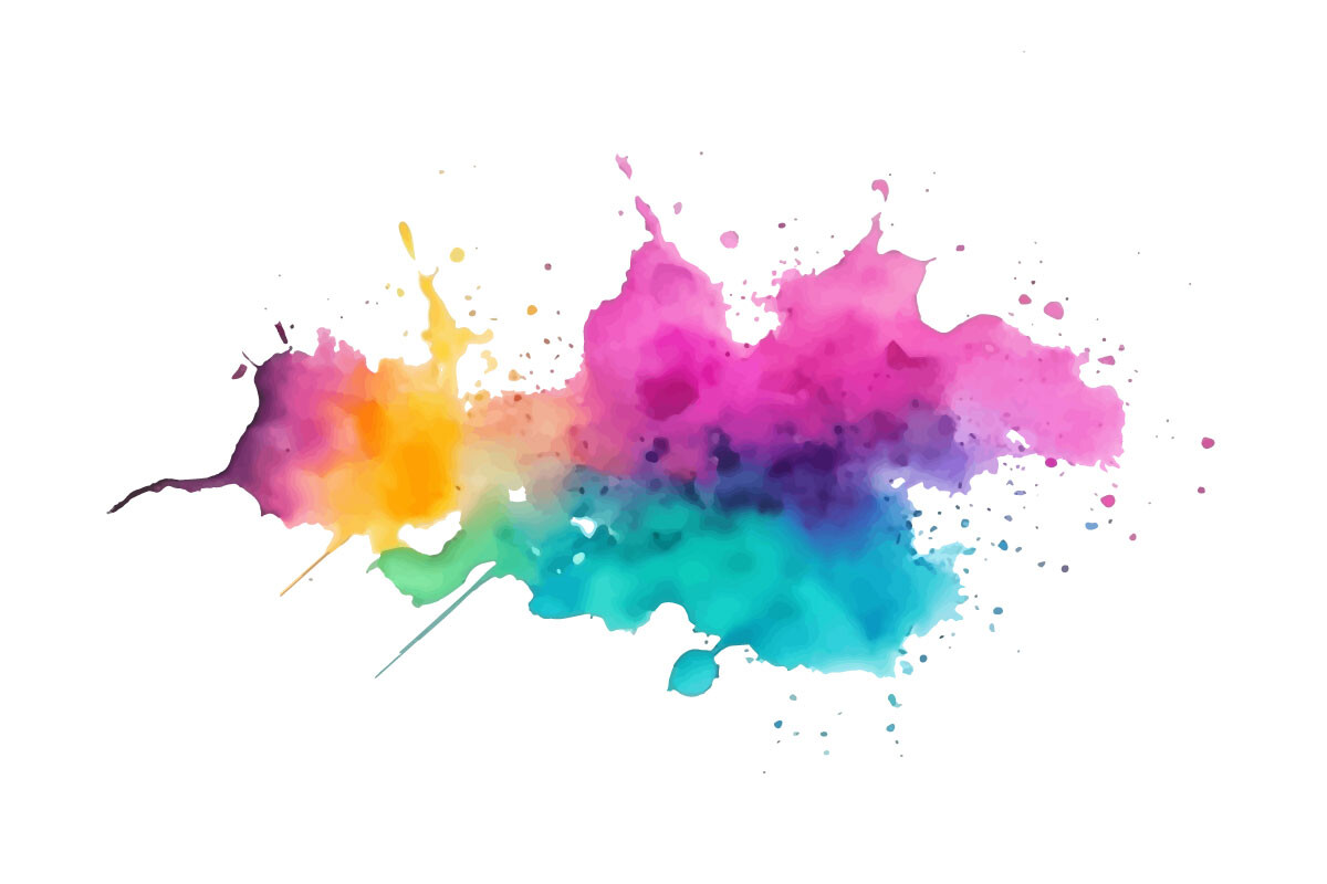 Art Supplies Clipart - Instant Download - Art - Paint - Paint Brushes -  Crayons - Rainbow - Paint Splashes - PNG Files