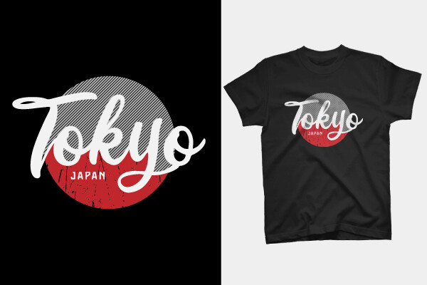 T Shirt Design - Tokyo Graphic by mattaridwan · Creative Fabrica