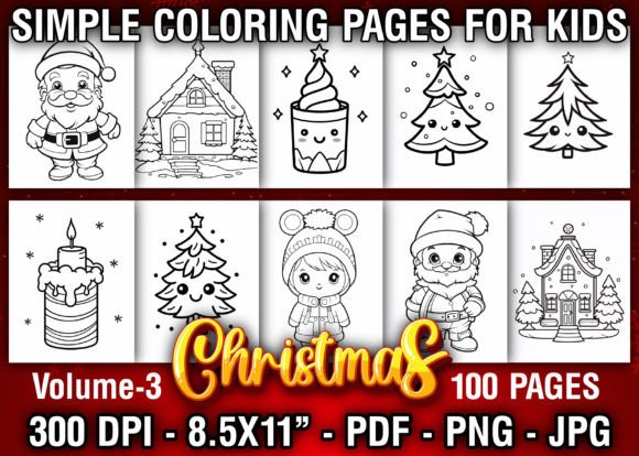 Christmas Coloring Book For Kids: Christmas Coloring Book for Kids