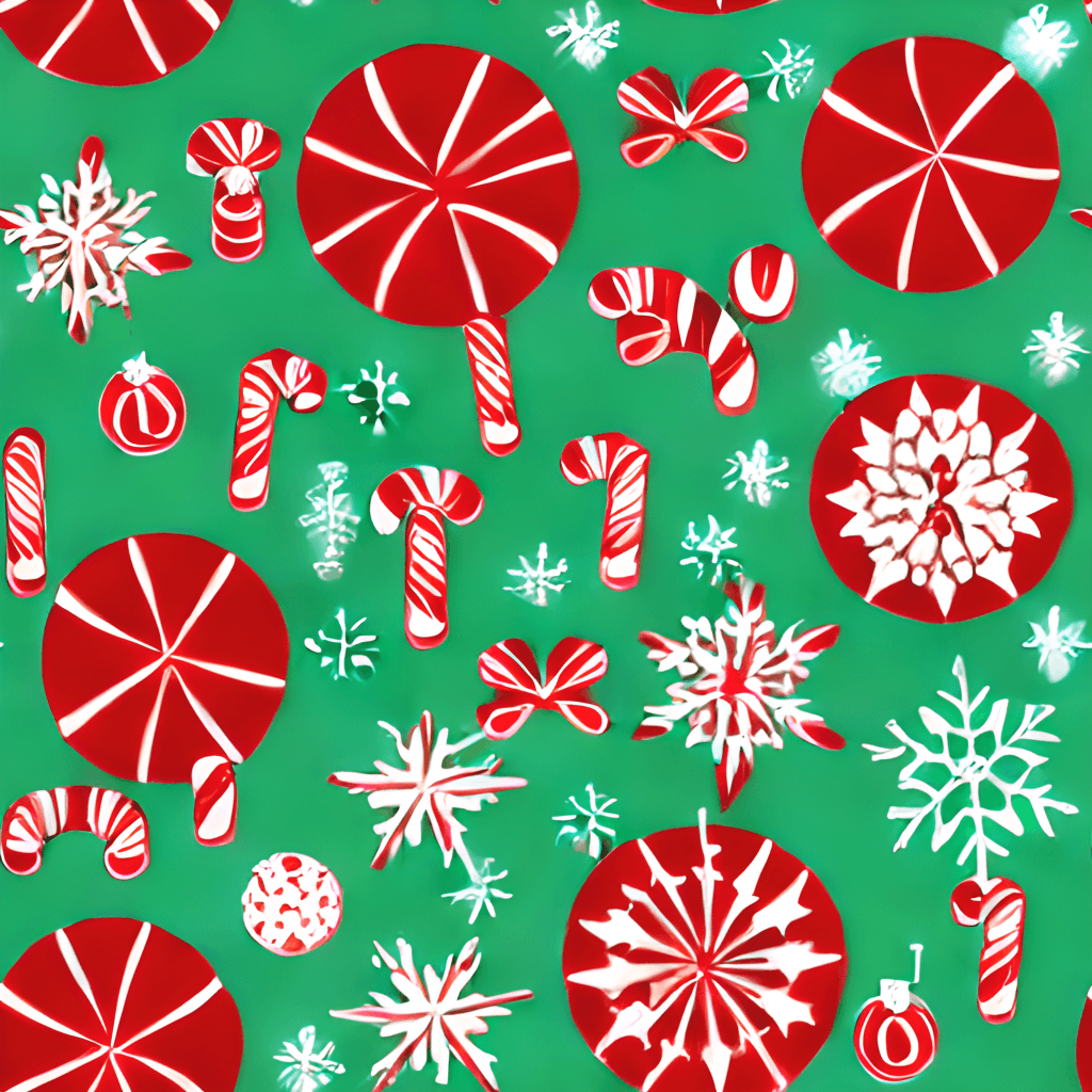 Christmas Seamless Pattern on White Background 4K · Creative Fabrica