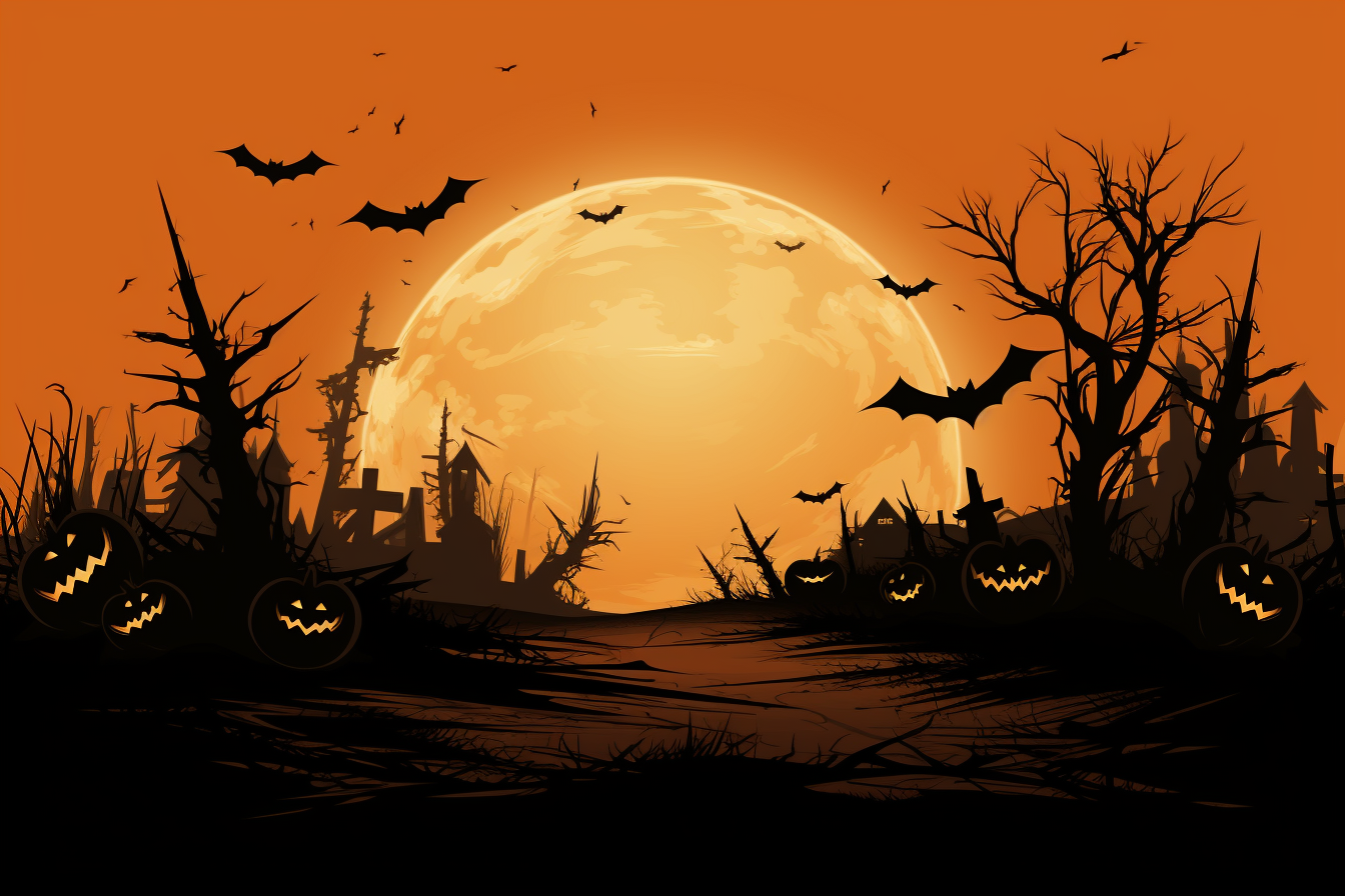 Beautiful Halloween Background Graphic by Art On Demand · Creative Fabrica