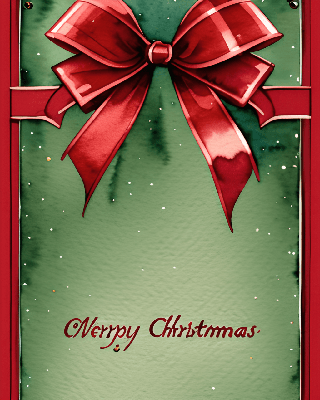 Merry Christmas Ribbon For Presents Filled Machine Embroidery Design  Digitized Pattern