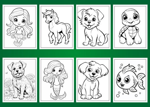  101 Cute Animals Coloring Book: Enter the Animal Kingdom and  Create your Masterpiece! 4 Books in 1! Easy and Adorable Designs, for Hours  of Sweet and Exciting Coloring Fun with Baby