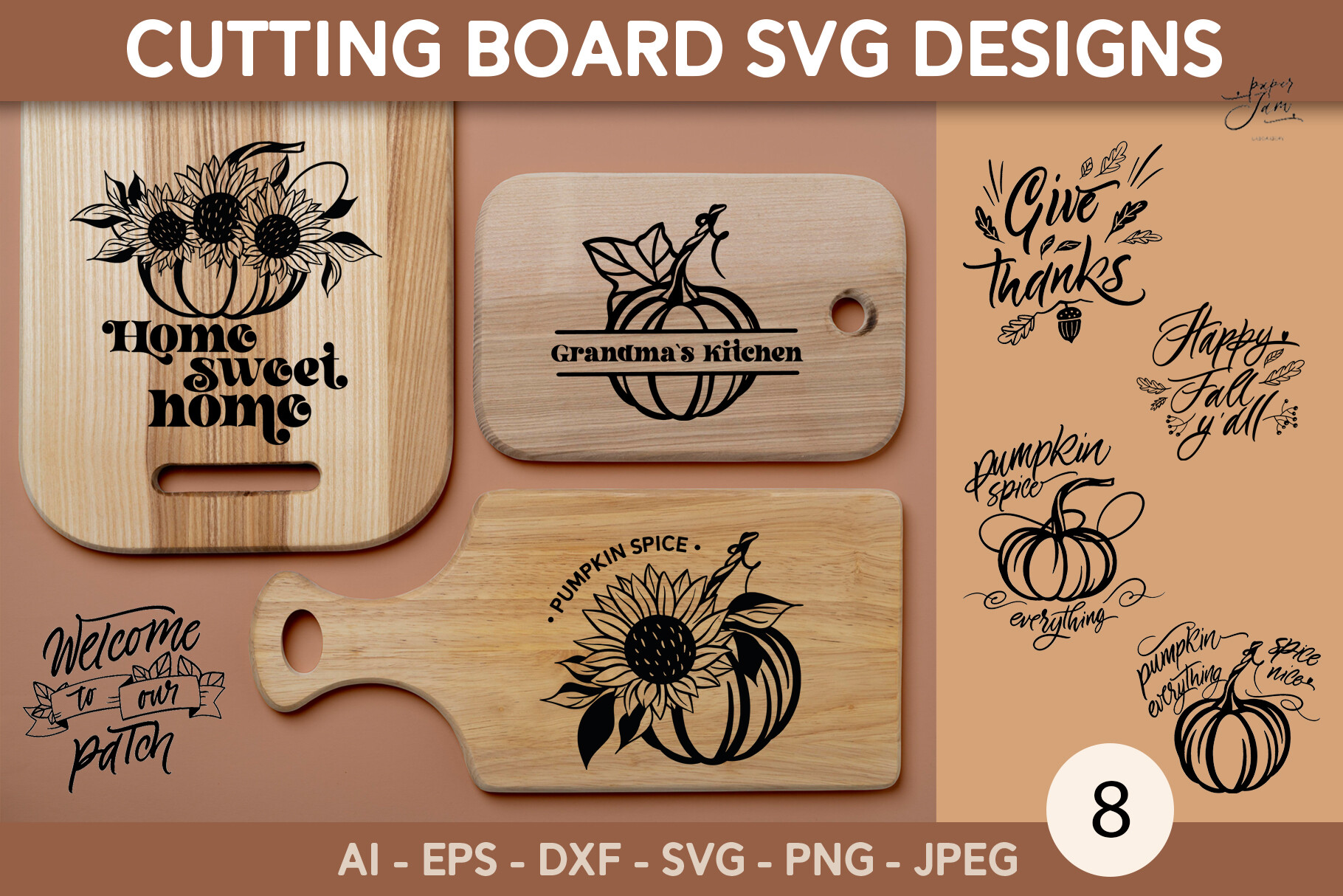 Fall SVG Bundle, Engraving Stencils, SVG Stencils for Wood Burning
