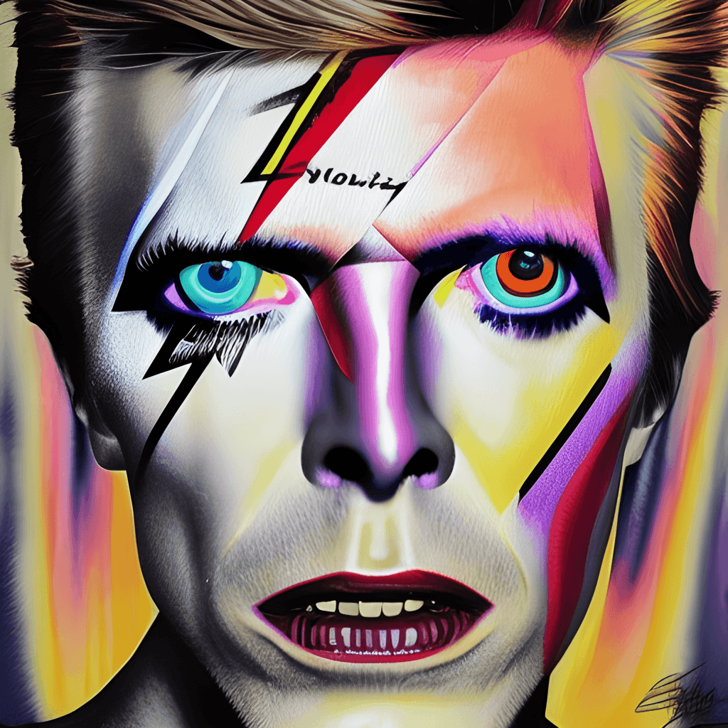 David Bowie Pop Art Graphic · Creative Fabrica