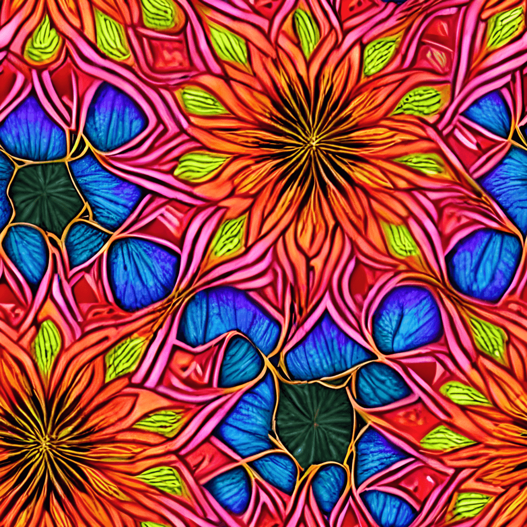 Dahlia Grimoire Floral Pattern Background · Creative Fabrica